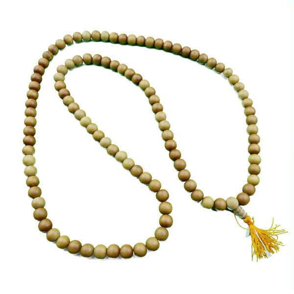AGRA CHENXIANG WOOD BEADED PRAYER NECKLACE