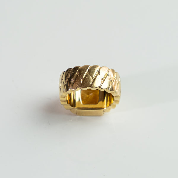 CARTIER RING WITH CITRINE