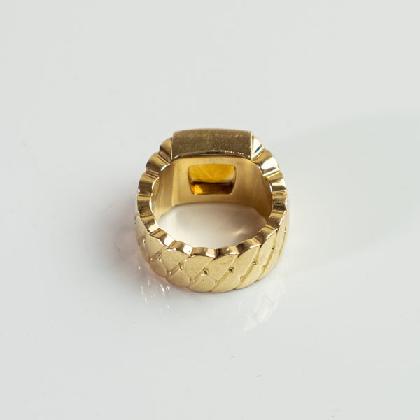 CARTIER RING WITH CITRINE