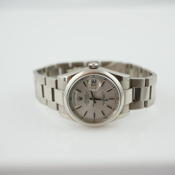 ROLEX OYSTER PERPETUAL DAY-DATE 18K WHITE GOLD