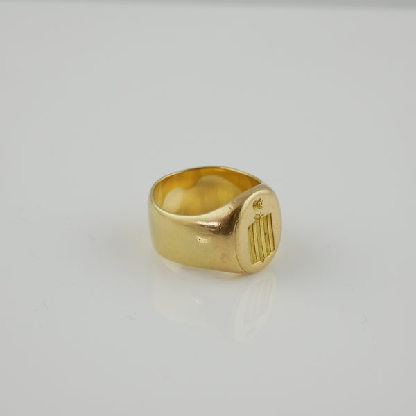 1820's FRENCH KNIGHTS HEAD GOLD RING HEIRLOOM