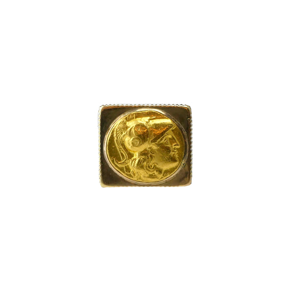 ANCIENT GREEK GOLD COIN RING
